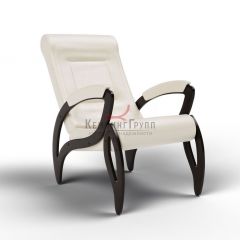 Кресло для отдыха Зельден 20-К-КР (экокожавенге) КРЕМ в Миассе - miass.mebel24.online | фото