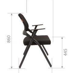 Кресло для посетителей CHAIRMAN NEXX (ткань стандарт черный/сетка DW-01) в Миассе - miass.mebel24.online | фото 7