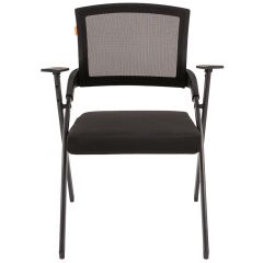Кресло для посетителей CHAIRMAN NEXX (ткань стандарт черный/сетка DW-01) в Миассе - miass.mebel24.online | фото 2