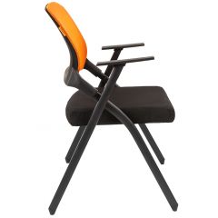 Кресло для посетителей CHAIRMAN NEXX (ткань стандарт черный/сетка DW-66) в Миассе - miass.mebel24.online | фото 3