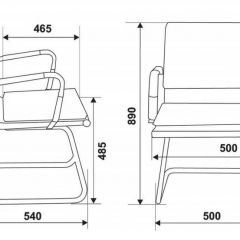Кресло для посетителя Бюрократ CH-993-Low-V/Brown коричневый в Миассе - miass.mebel24.online | фото 3