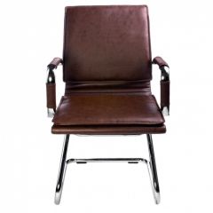 Кресло для посетителя Бюрократ CH-993-Low-V/Brown коричневый в Миассе - miass.mebel24.online | фото 4