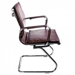 Кресло для посетителя Бюрократ CH-993-Low-V/Brown коричневый в Миассе - miass.mebel24.online | фото 2