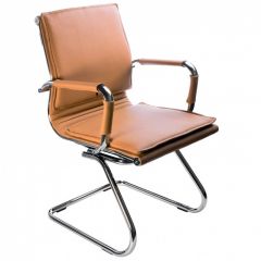 Кресло для посетителя Бюрократ CH-993-Low-V/Camel светло-коричневый в Миассе - miass.mebel24.online | фото 1