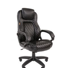 Кресло для руководителя  CHAIRMAN 432 (Экокожа черная) в Миассе - miass.mebel24.online | фото