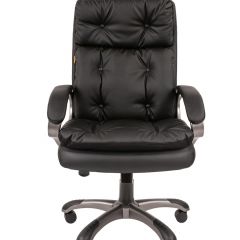 Кресло для руководителя  CHAIRMAN 442 (экокожа черная) в Миассе - miass.mebel24.online | фото 1