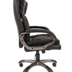 Кресло для руководителя  CHAIRMAN 442 (экокожа черная) в Миассе - miass.mebel24.online | фото 3