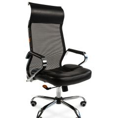 Кресло для руководителя CHAIRMAN 700 (Сетка) Черное в Миассе - miass.mebel24.online | фото 1