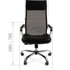 Кресло для руководителя CHAIRMAN 700 (Сетка) Черное в Миассе - miass.mebel24.online | фото 4