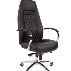 Кресло для руководителя CHAIRMAN 950 (Экокожа) Черное в Миассе - miass.mebel24.online | фото