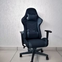 Кресло геймерское Barneo K-50 (черная сетка черные вставки) в Миассе - miass.mebel24.online | фото
