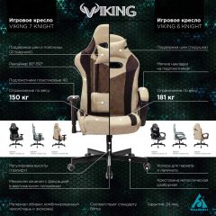 Кресло игровое Бюрократ VIKING 6 KNIGHT BL FABRIC синий в Миассе - miass.mebel24.online | фото 5