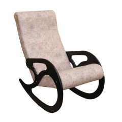 Кресло-качалка №2 (велюр Флора 003/венге) в Миассе - miass.mebel24.online | фото