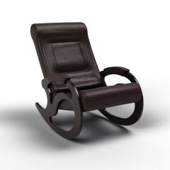 Кресло-качалка Вилла 11-К-В (экокожавенге) ВЕНГЕ в Миассе - miass.mebel24.online | фото
