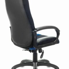 Кресло компьютерное BRABIX PREMIUM "Rapid GM-102" (экокожа/ткань, черное/синее) 532106 в Миассе - miass.mebel24.online | фото 4