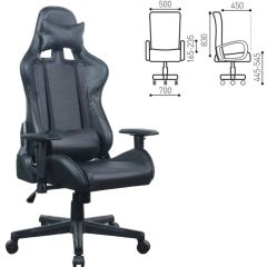 Кресло компьютерное BRABIX "GT Carbon GM-115" (две подушки, экокожа, черное) 531932 в Миассе - miass.mebel24.online | фото 5