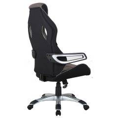 Кресло компьютерное BRABIX Techno GM-002 (ткань) черное/серое, вставки белые (531815) в Миассе - miass.mebel24.online | фото 5