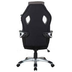Кресло компьютерное BRABIX Techno GM-002 (ткань) черное/серое, вставки белые (531815) в Миассе - miass.mebel24.online | фото 6