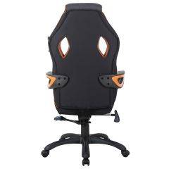Кресло компьютерное BRABIX Techno Pro GM-003 (ткань черное/серое, вставки оранжевые) 531813 в Миассе - miass.mebel24.online | фото 5