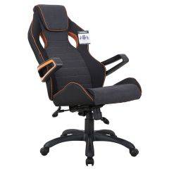 Кресло компьютерное BRABIX Techno Pro GM-003 (ткань черное/серое, вставки оранжевые) 531813 в Миассе - miass.mebel24.online | фото 8