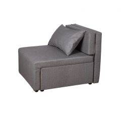 Кресло-кровать Милена (серый) Велюр в Миассе - miass.mebel24.online | фото 1