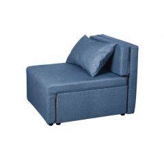 Кресло-кровать Милена (синий) Велюр в Миассе - miass.mebel24.online | фото