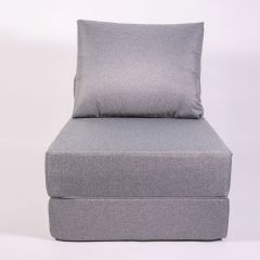 Кресло-кровать-пуф бескаркасное Прайм (Серый) в Миассе - miass.mebel24.online | фото 2