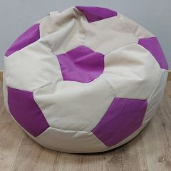Кресло-мешок Мяч M (Nice Vanilla-Shaggy Fuchsia) в Миассе - miass.mebel24.online | фото
