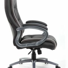 Кресло офисное BRABIX PREMIUM "Strong HD-009" (экокожа черная, ткань серая) 531945 в Миассе - miass.mebel24.online | фото 3