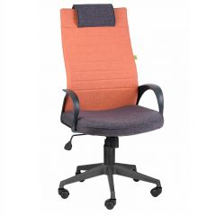 Кресло Квест HOME (Ткань КФ-28/КФ-13) оранжевый-сливовый в Миассе - miass.mebel24.online | фото