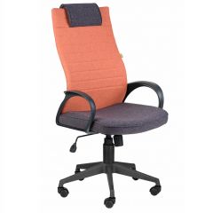 Кресло Квест HOME (Ткань КФ-28/КФ-13) оранжевый-сливовый в Миассе - miass.mebel24.online | фото 2