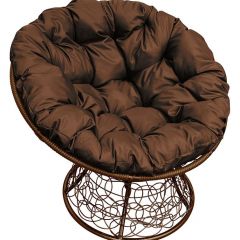 Кресло "ПАПАСАН" ротанг (каркас коричневый) в Миассе - miass.mebel24.online | фото