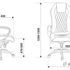 Кресло руководителя Бюрократ _AURA/BLACK черный в Миассе - miass.mebel24.online | фото 4