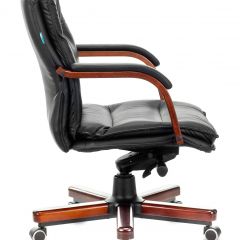 Кресло руководителя Бюрократ T-9927WALNUT-LOW/BL в Миассе - miass.mebel24.online | фото 2