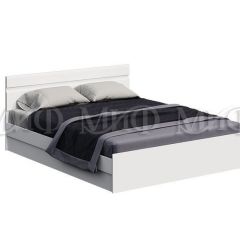 НЭНСИ NEW Кровать 1,4 м с ПМ (Белый глянец холодный/Белый) в Миассе - miass.mebel24.online | фото