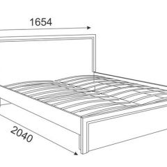 Кровать 1.6 Беатрис М07 Стандарт с ортопедическим основанием (Орех гепланкт) в Миассе - miass.mebel24.online | фото 2