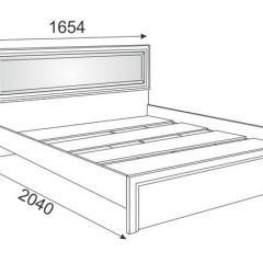 Кровать 1.6 Беатрис М09 с мягкой спинкой и настилом (Орех гепланкт) в Миассе - miass.mebel24.online | фото 2