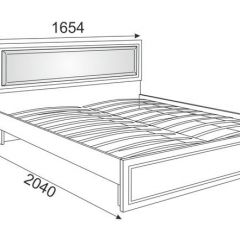 Кровать 1.6 Беатрис М10 с мягкой спинкой и ортопедическим основанием (Орех гепланкт) в Миассе - miass.mebel24.online | фото 2