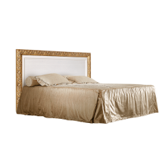 Кровать 2-х спальная (1,4 м) Тиффани штрих-лак/золото (ТФКР140-1) в Миассе - miass.mebel24.online | фото