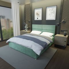 Кровать Аврора Решетка+ПМ+Дно (1600) в Миассе - miass.mebel24.online | фото