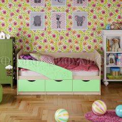 Кровать Бабочки (Салатовый матовый) 1600 в Миассе - miass.mebel24.online | фото 1