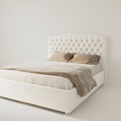 Кровать Берлин без основания 1200 (экокожа белая) в Миассе - miass.mebel24.online | фото