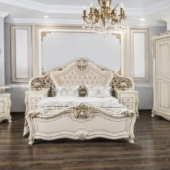 Кровать 1800 Джоконда (крем) в Миассе - miass.mebel24.online | фото 6