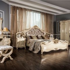 Кровать 1800 Джоконда (крем) в Миассе - miass.mebel24.online | фото 7