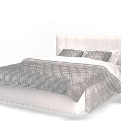Кровать Элен 1400 + основание (Vega white) белый в Миассе - miass.mebel24.online | фото