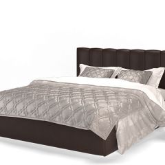 Кровать Элен 1600 + основание с ПМ (Лесмо brown) коричневый в Миассе - miass.mebel24.online | фото 1