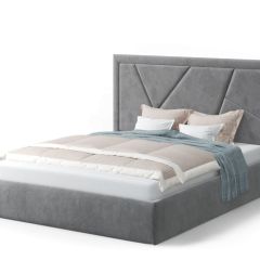 Кровать Индиго 1600*2000 NEO 25 (серый) в Миассе - miass.mebel24.online | фото