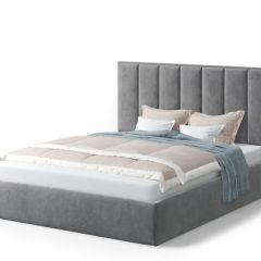 Кровать Лира 1600*2000 NEO 25 (серый) в Миассе - miass.mebel24.online | фото
