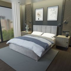 Кровать Мерида Решетка+ПМ+Дно (1600) в Миассе - miass.mebel24.online | фото