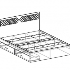 Кровать Николь 1400 (венге) в Миассе - miass.mebel24.online | фото 2